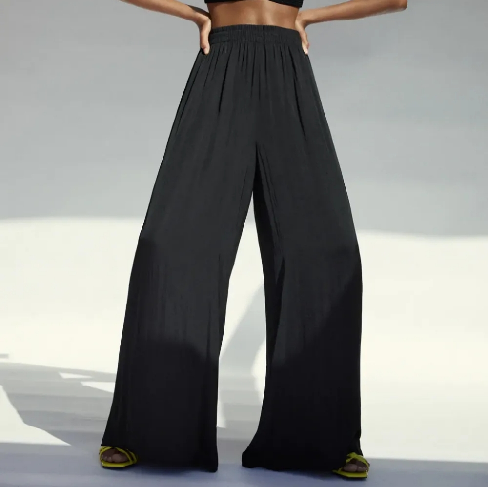 BNWT Black Zara Flowy Wide Leg Pants